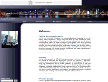 Tablet Screenshot of capitolwebdevelopment.com